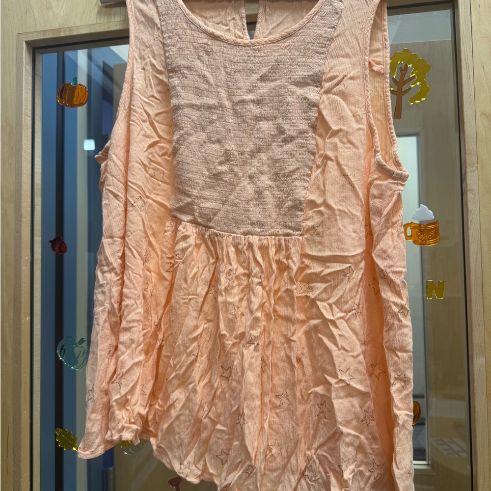 Torrid Light Orange Sleeveless Blouse
